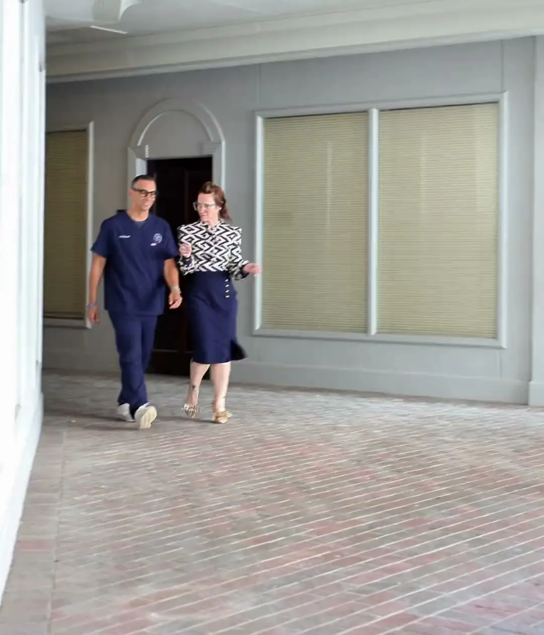 Dr. Sarah Secor-Jones and Charles, RN in the Lesh Lifestyle waiting room in Sarasota